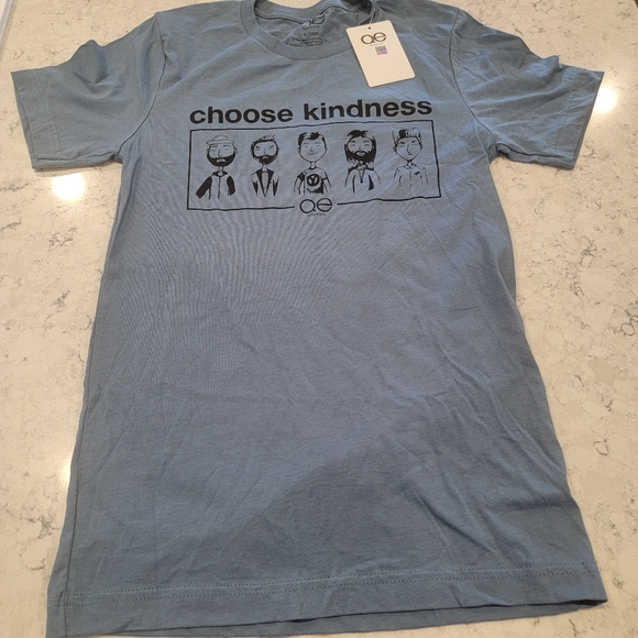 Queer Eye Official Choose Kindness Blue Tee Size XS NWT! - Picture 3 of 6